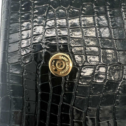 SAINT LAURENT Medium Kate Tassel In Crocodile Embossed Leather