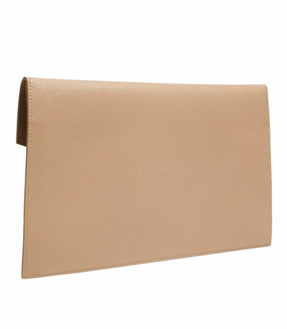 SAINT LAURENT Uptown Pouch in Grain de Poudre Embossed Leather